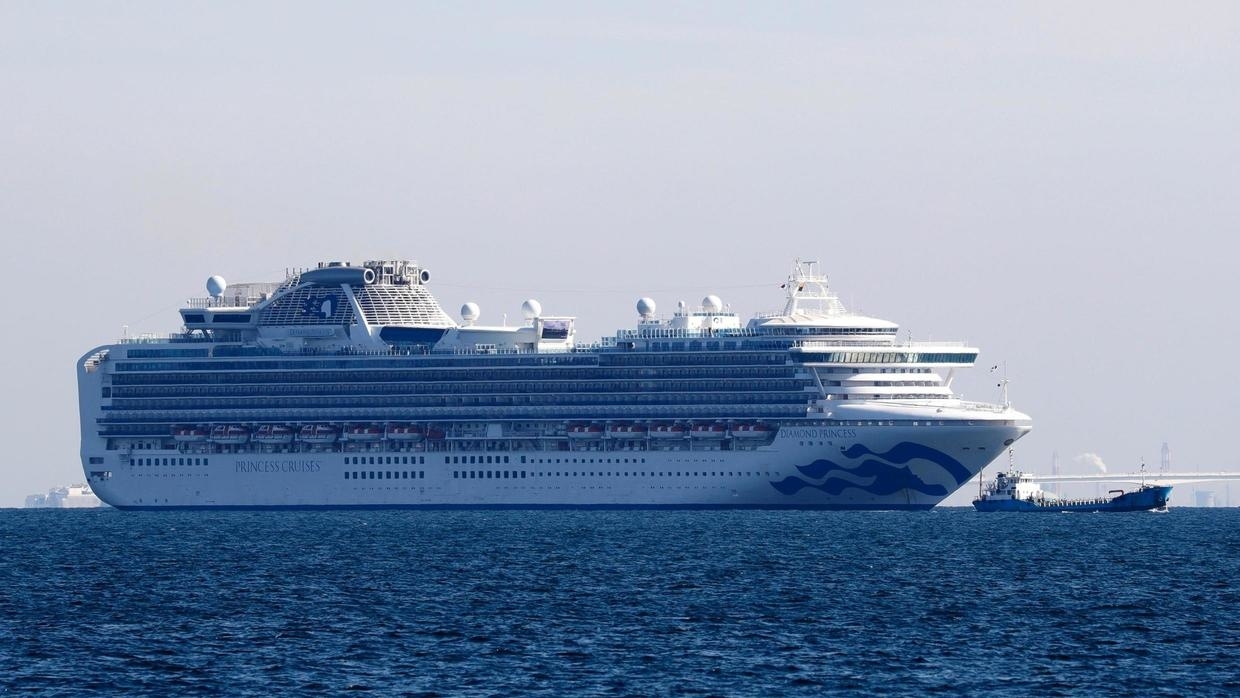 浵ͼƬʯձذ  202023һ / Image d'archive: Le «Diamond Princess» est bloqu depuis lundi 3 fvrier au large de Yokohama.